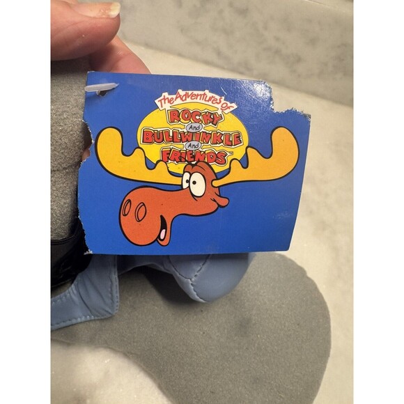 Rocky And Bullwinkle Rocky Squirrel 12.5 “ Plush Tux And Rose 2004 Toy Network - Picture 4 of 16